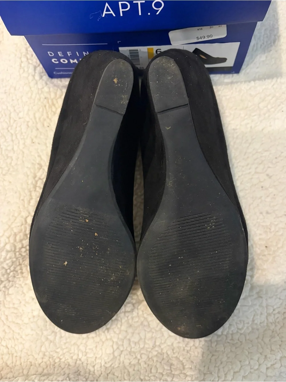 Apt. 9 Women's Black Suede Platform Pumps - Classic Comfort